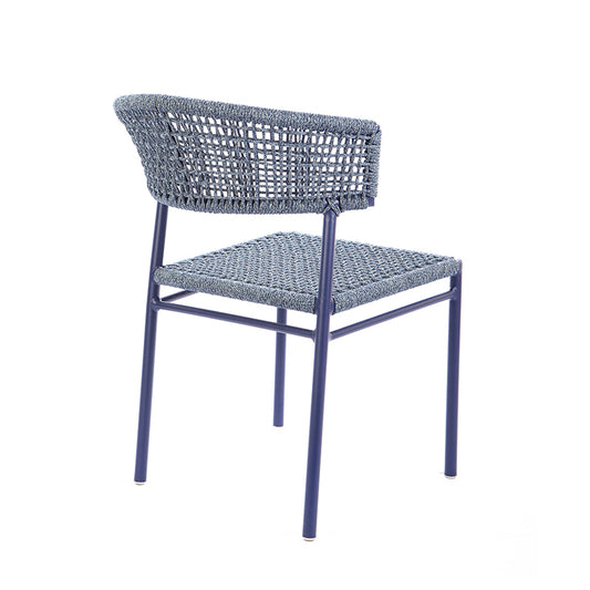 Color mezclado azul de la cuerda náutica del color azul de la silla de aluminio de la elegancia