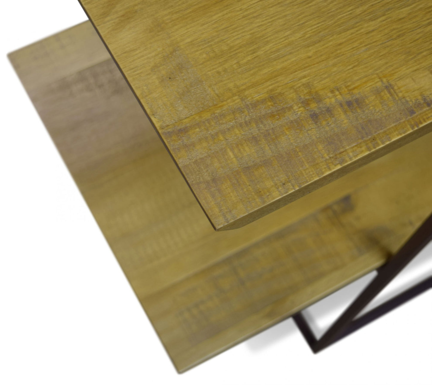 Librería Madera Maciza Lumber con Hierro 1,50x0,45x2,00m