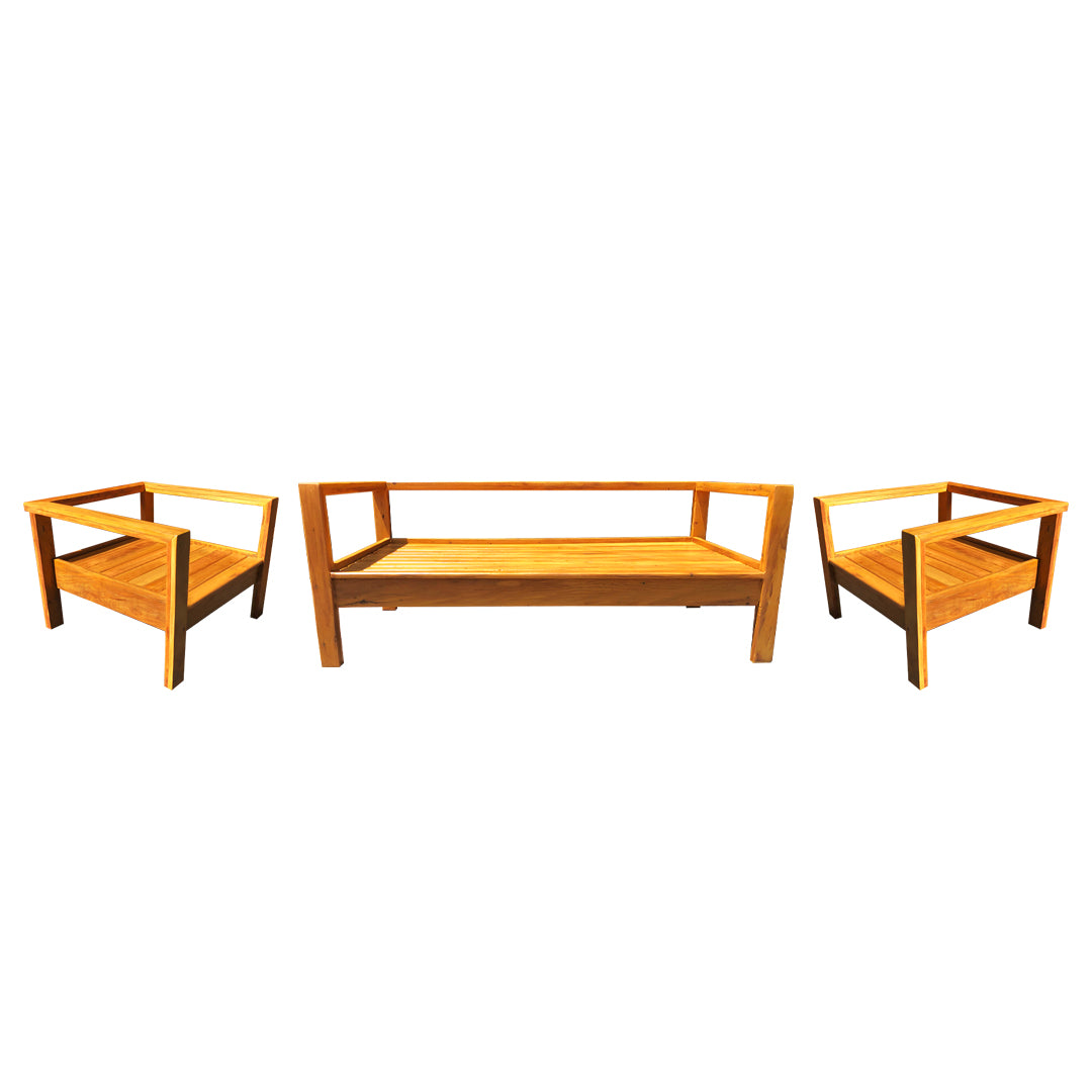 Bahamas Solid Wood Bench Set