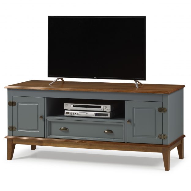 Perchero con 2 Puertas y 1 Cajón Gris con Madera