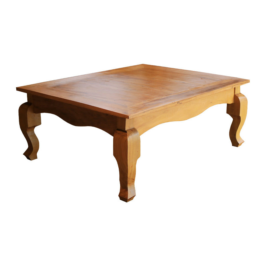Mesa de centro Luis XV 60x60cm madera maciza | Toth Móveis