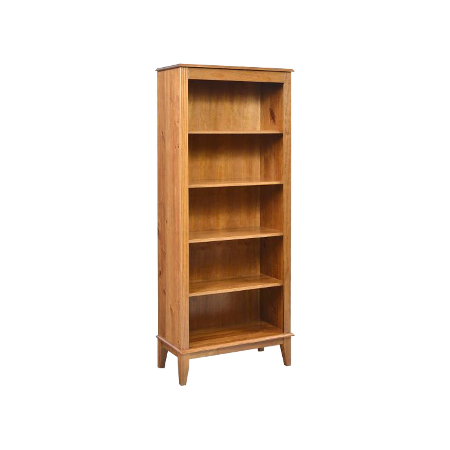 Librería color almendra con 4 estantes