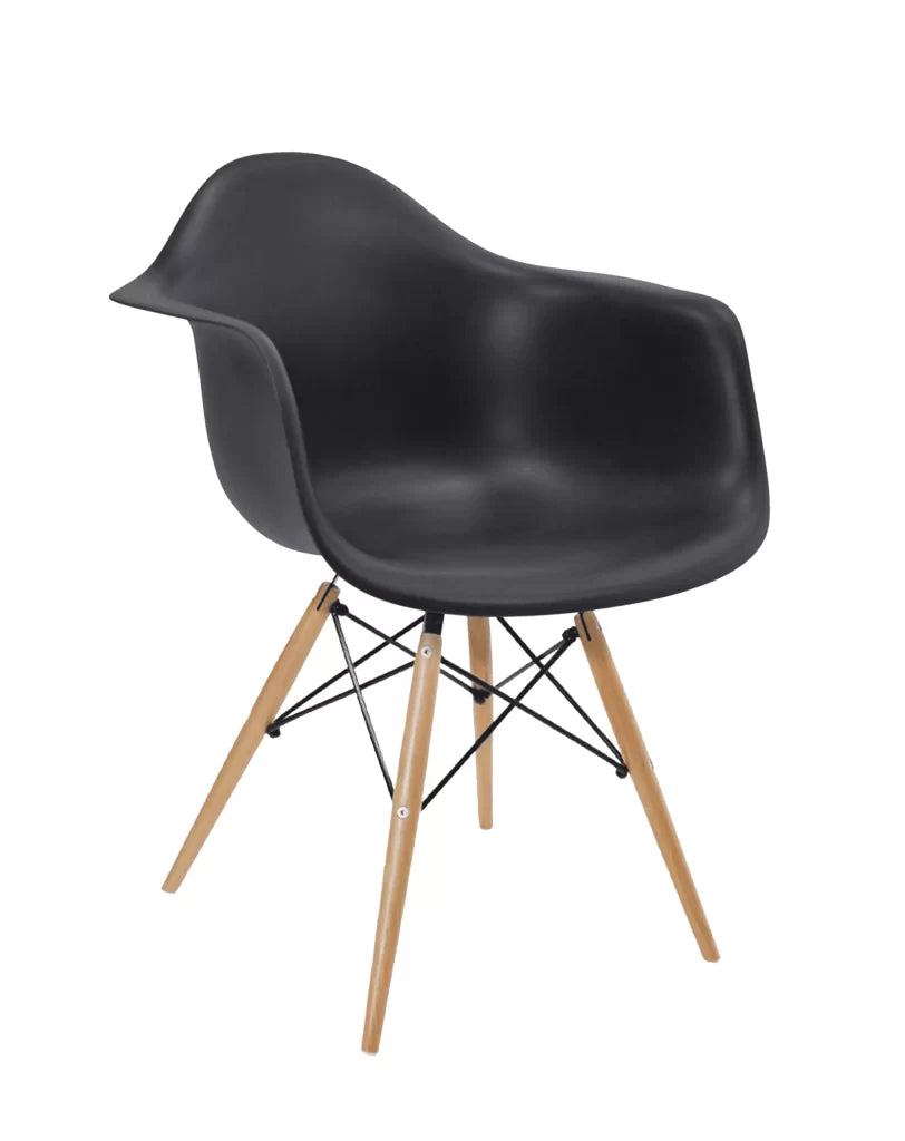 Florida Chair with Armrest in Black