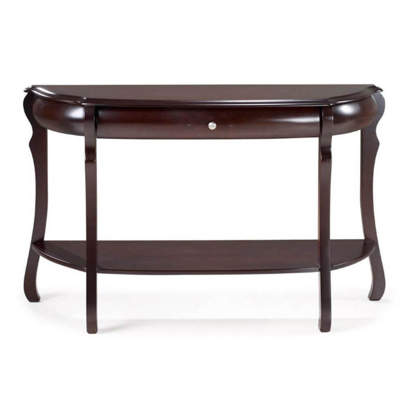 Conde Meia Lua Aparador 1 Cajón con Balda 124x42x80cm Madera color tabaco