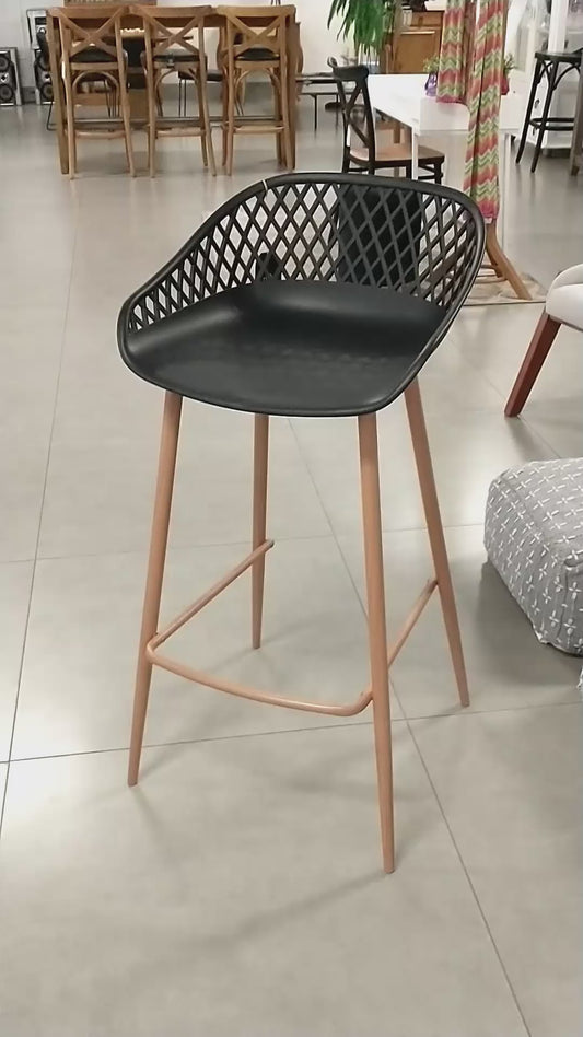 Banqueta Mônaco Cor Preta