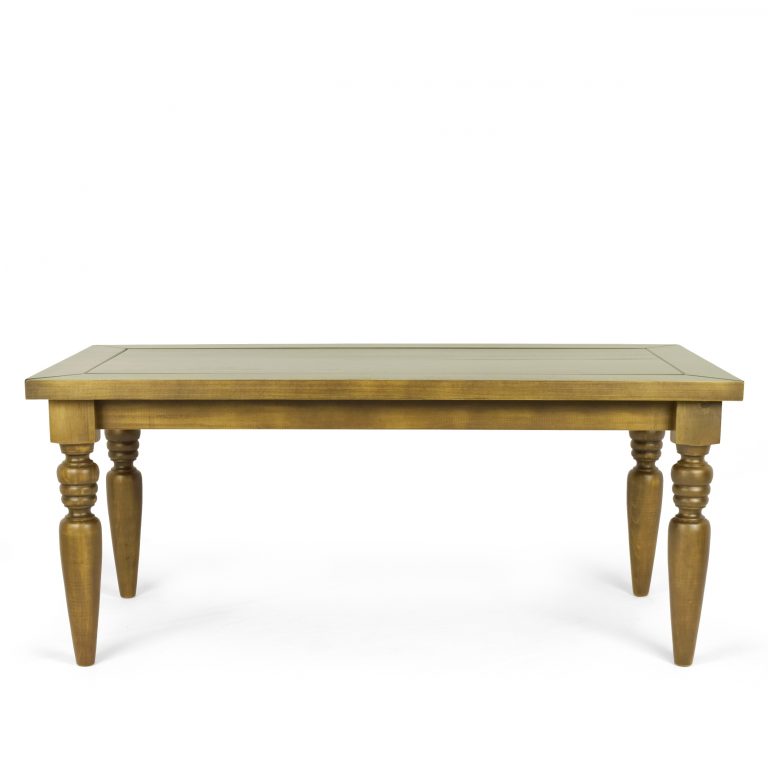 Mesa de comedor Flora de madera maciza 220x100 cm - 8 plazas