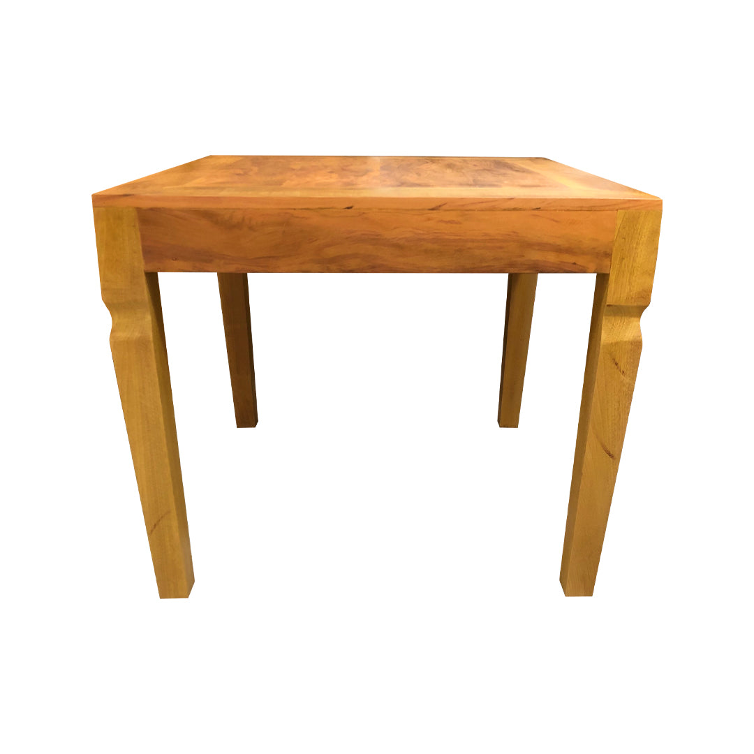 Mesa Vivi Madeira 80x80cm Tampo Liso Base Madeira