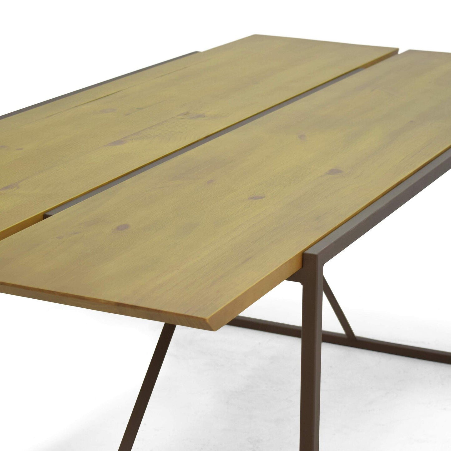 Mesa de Comedor Lumber 200x95cm Madera y Hierro - 6 Plazas