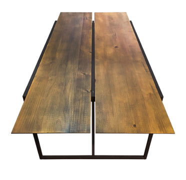 Mesa de Comedor Lumber 200x95cm Madera y Hierro - 6 Plazas