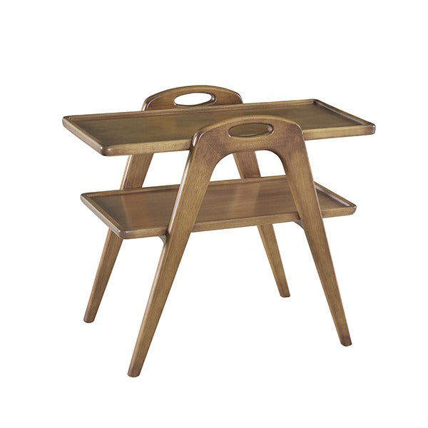 Mesa de té Fascino 80x45x69cm madera envejecida
