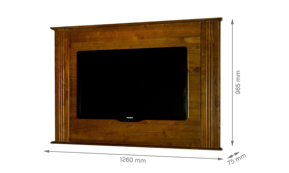 Painel para TV Madeira 1,26x0,75x0,98m