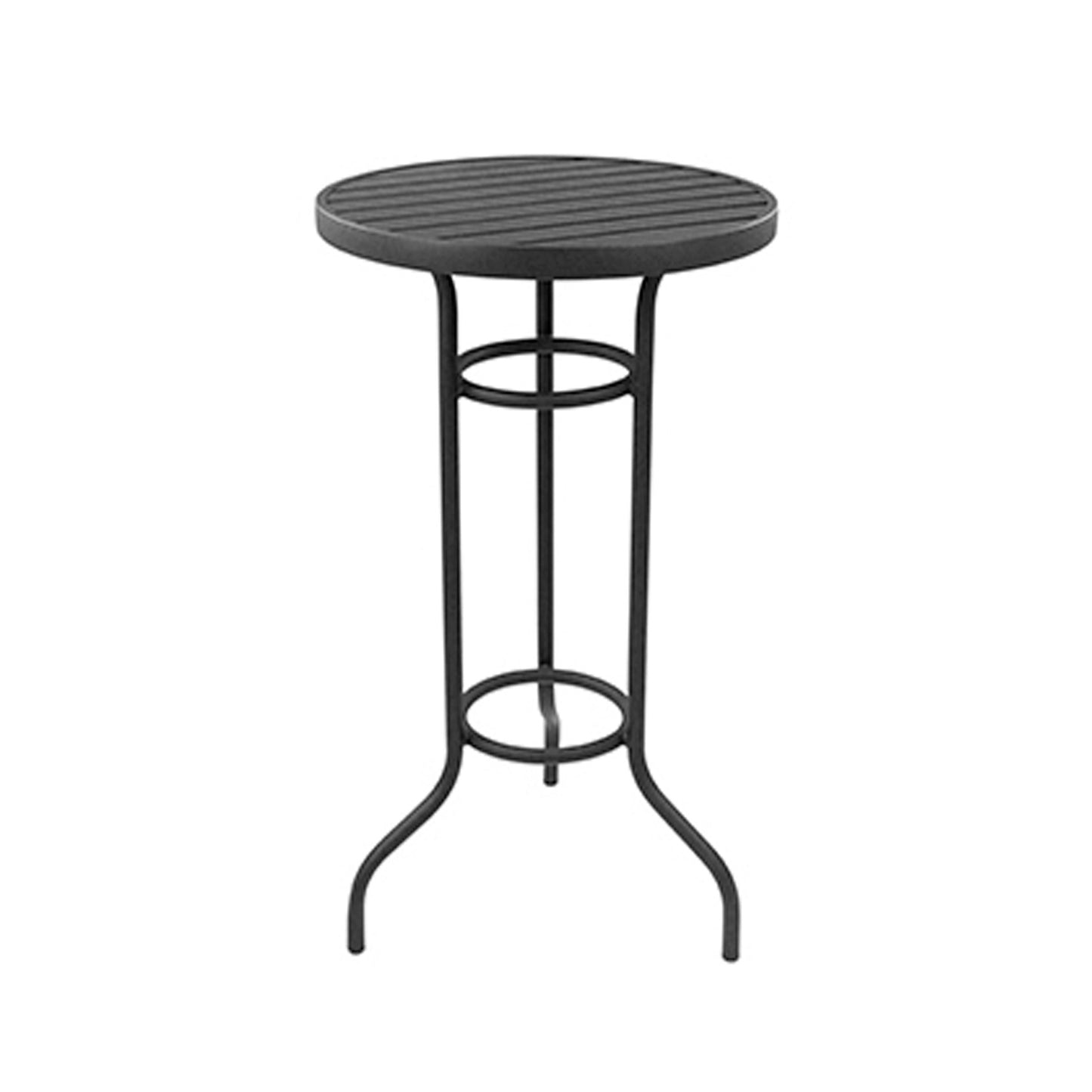 Mesa Bistro Barcelona 60cm Aluminio Negro