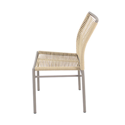 Cadeira Panamá Alumínio Fendi e Corda Náutica Areia