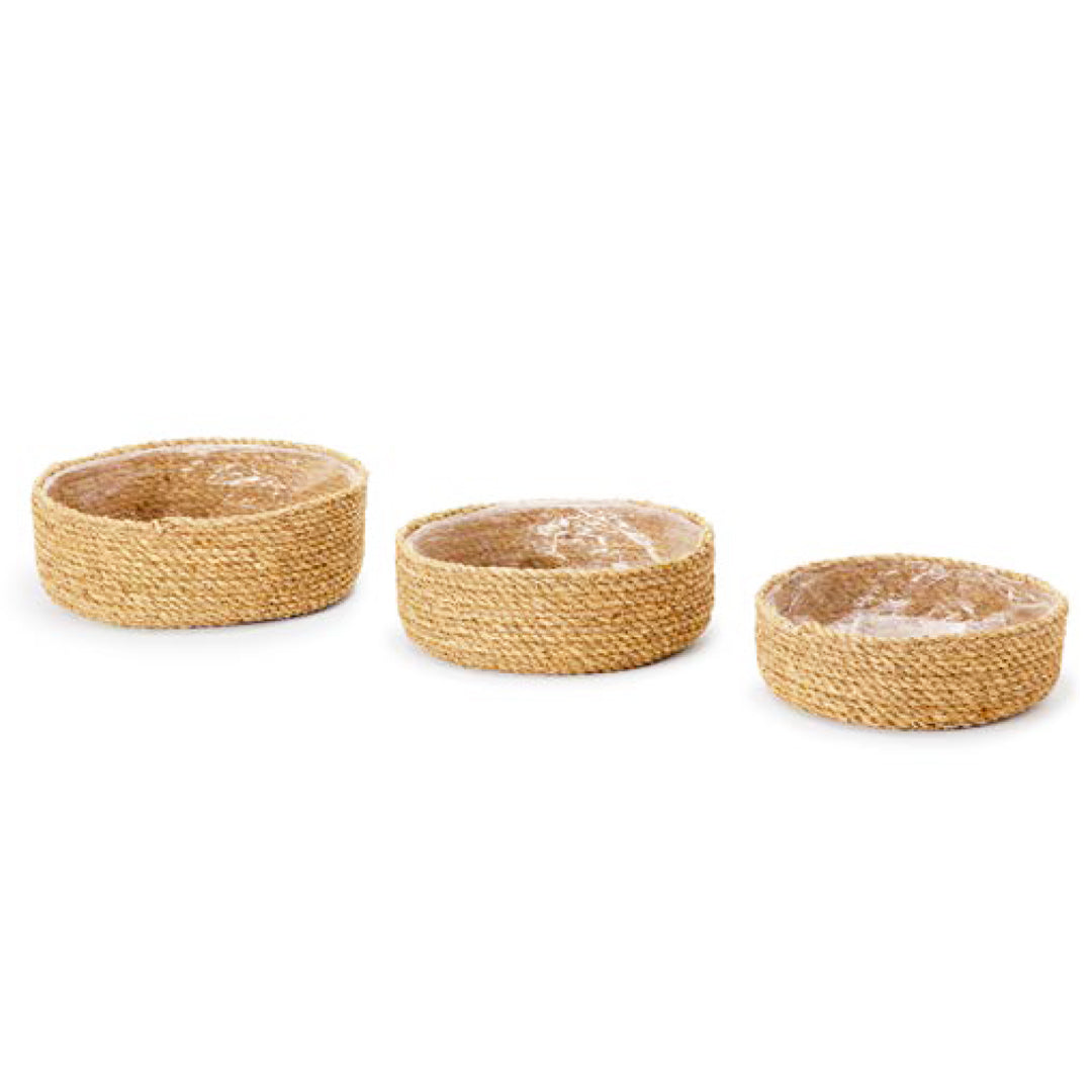 Natural Fiber Cachepot Kit - 3 Pieces