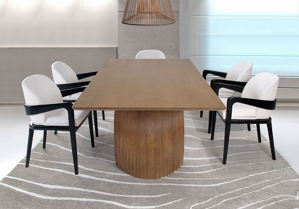 Ambiente 2 com Mesa de Jantar Scar em Madeira 1,80x1,00m - 6 Lugares