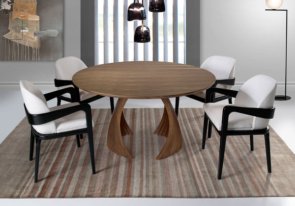 Ambiente 1 com Mesa de Comedor Redonda Scar 1,50m - 5 Plazas