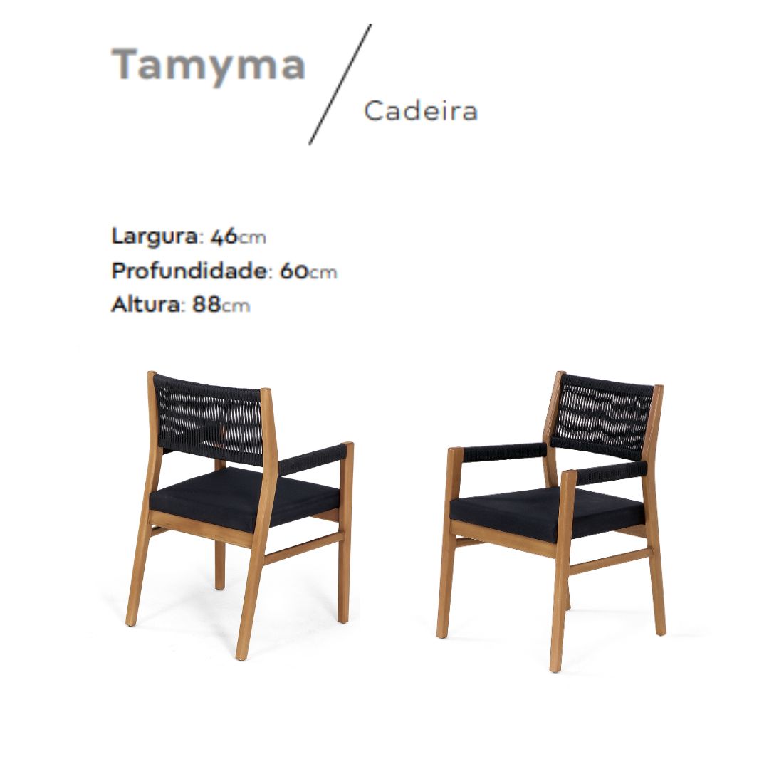 Tamyma Chair Upholstered with Nautical Rope