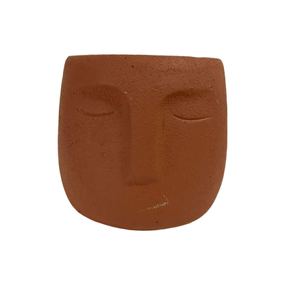 Large Terracotta Cement Cachepot