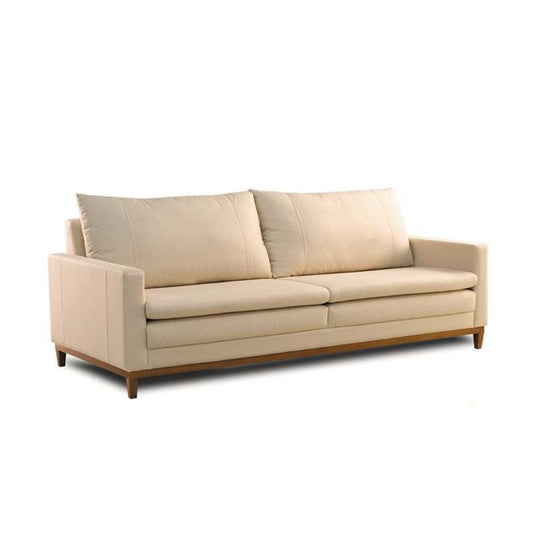 Sofá Estofado Belize Linho Creme