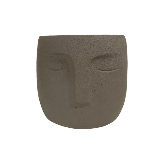 Maceta gris grande