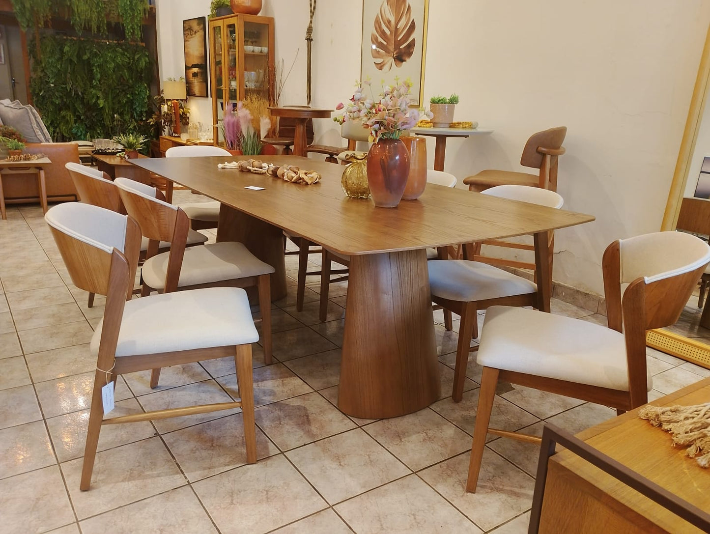 Mesa de Jantar Athenas Madeira Cinamomo 240 x 110 cm