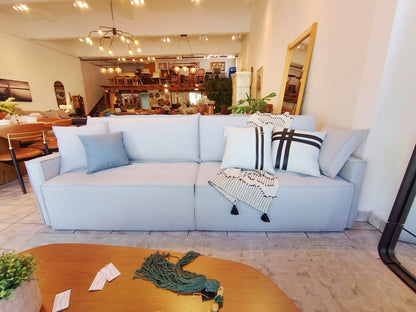 Sofá Davos Linho Cinza 290m