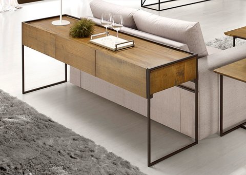 Ambiente 1 com Aparador Lumber 180x45cm Madeira e Ferro