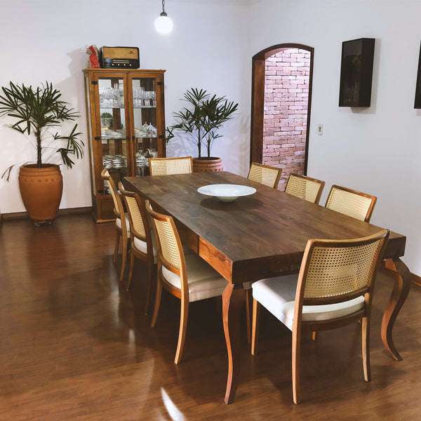 Ambiente 1 com Anne Dining Table 180x100cm Solid Wood - 6 Seats