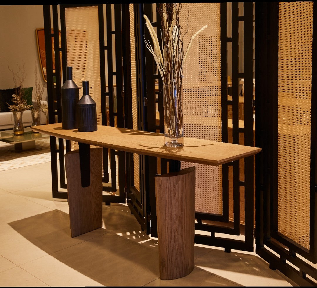 Andorra Sideboard Walnut Wood Carbon Steel Black 180x52x80cm
