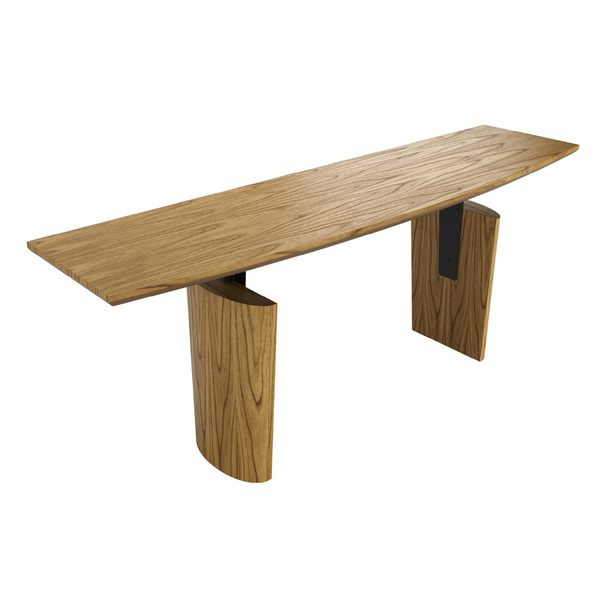 Ambiente 1 com Andorra Sideboard Walnut Wood Carbon Steel Black 180x52x80cm