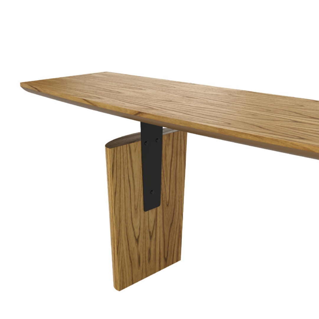 Andorra Sideboard Walnut Wood Carbon Steel Black 180x52x80cm