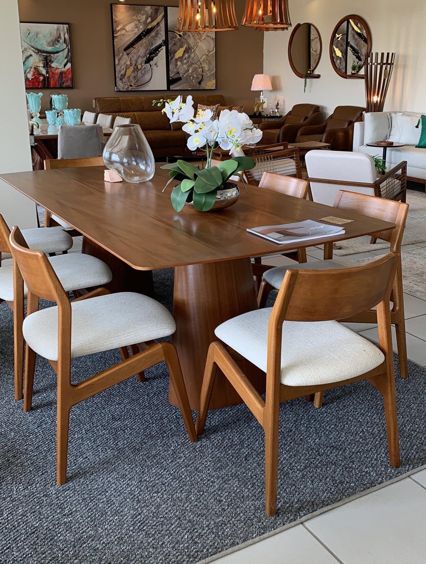 Athens Dining Table 220x110cm Wood - 8 Seats | Toth Móveis