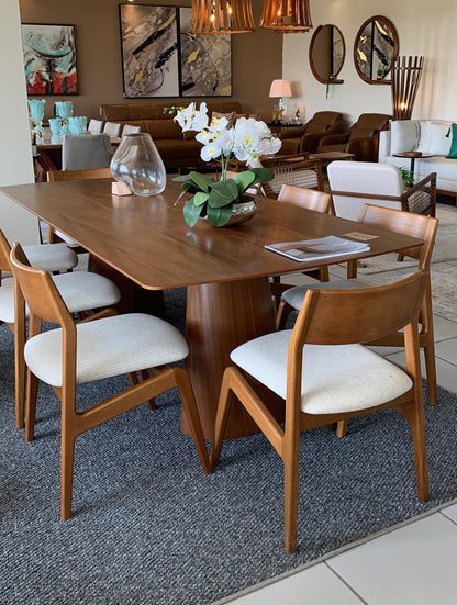 Athens Dining Table 220x110cm Wood - 8 Seats