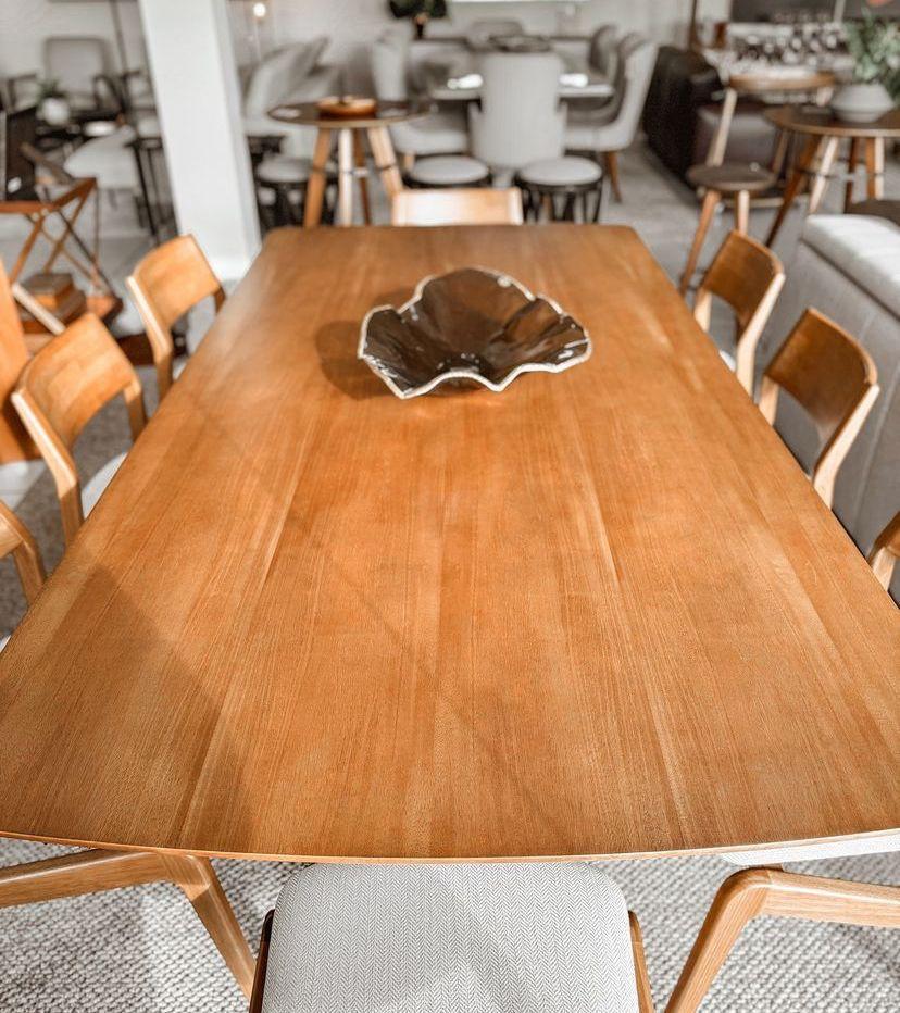 Athens Dining Table 220x110cm Wood - 8 Seats