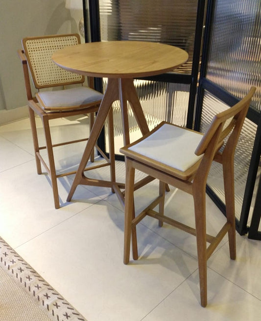 Find Mesa de Comedor Pata de Madera Maciza Tauari Tapa de Cristal 180x90x77cm