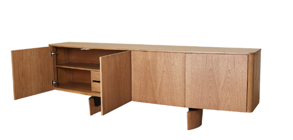 Ambiente 3 com Balcão Andorra Madeira Cinamomo 220x45x79cm 4 Portas