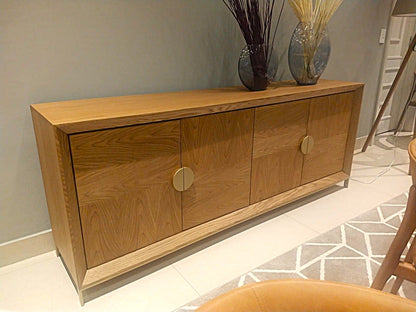 Balcão Greece Madeira Cinamomo 220x45x79cm 4 Portas