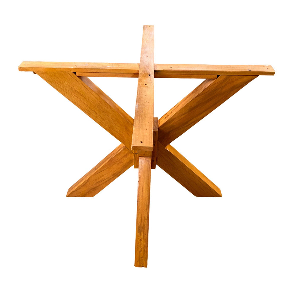 Base de Mesa Star 70x70x75cm Madeira Maciça Viga 8x4cm – Toth Móveis