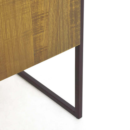 Balcão Buffet Detroid 223x45cm 3 Portas Madeira e Ferro