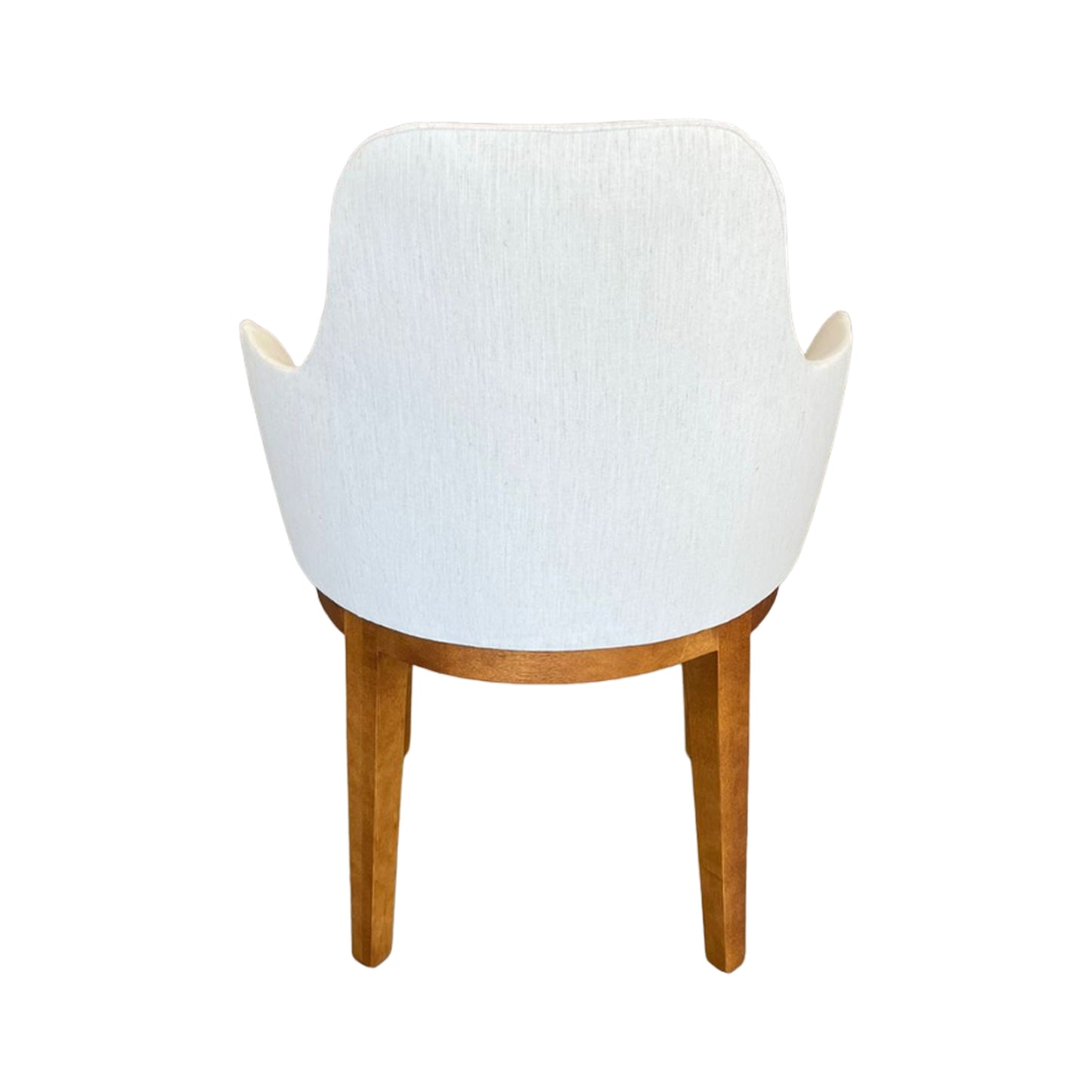 Selene Wooden Chair with Cream Linen Upholstery 2422