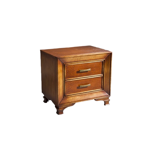 Mesa Auxiliar Criado Mudo Perla 65x48x61cm Madera Envejecida