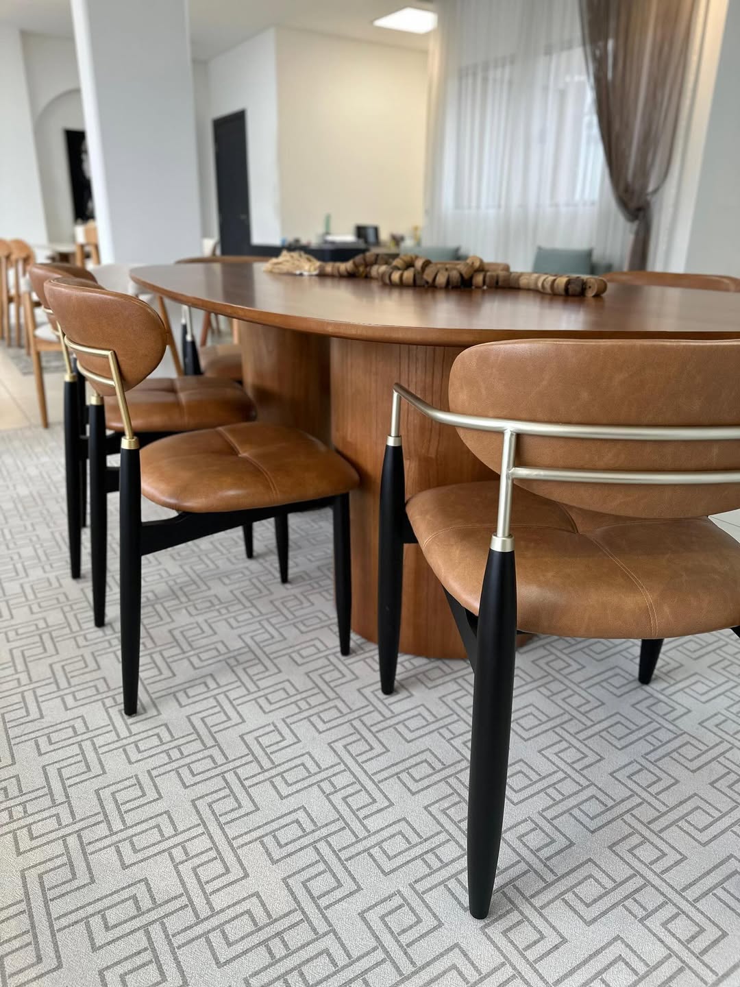 Adara Chair with Matte Black Wood Armrests and Black Metal Upholstered Fabric Seat BR6000