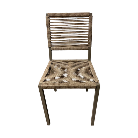 Silla Angra de Aluminio y Cuerda Náutica en Azul