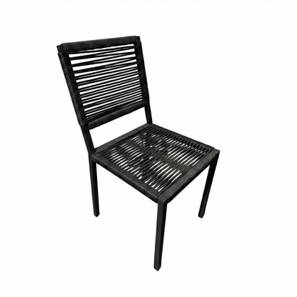 Silla Angra de Aluminio y Cuerda Náutica en Azul