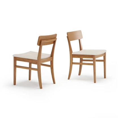 Jazz Chair Champagne Wood Upholstered Cream Linen