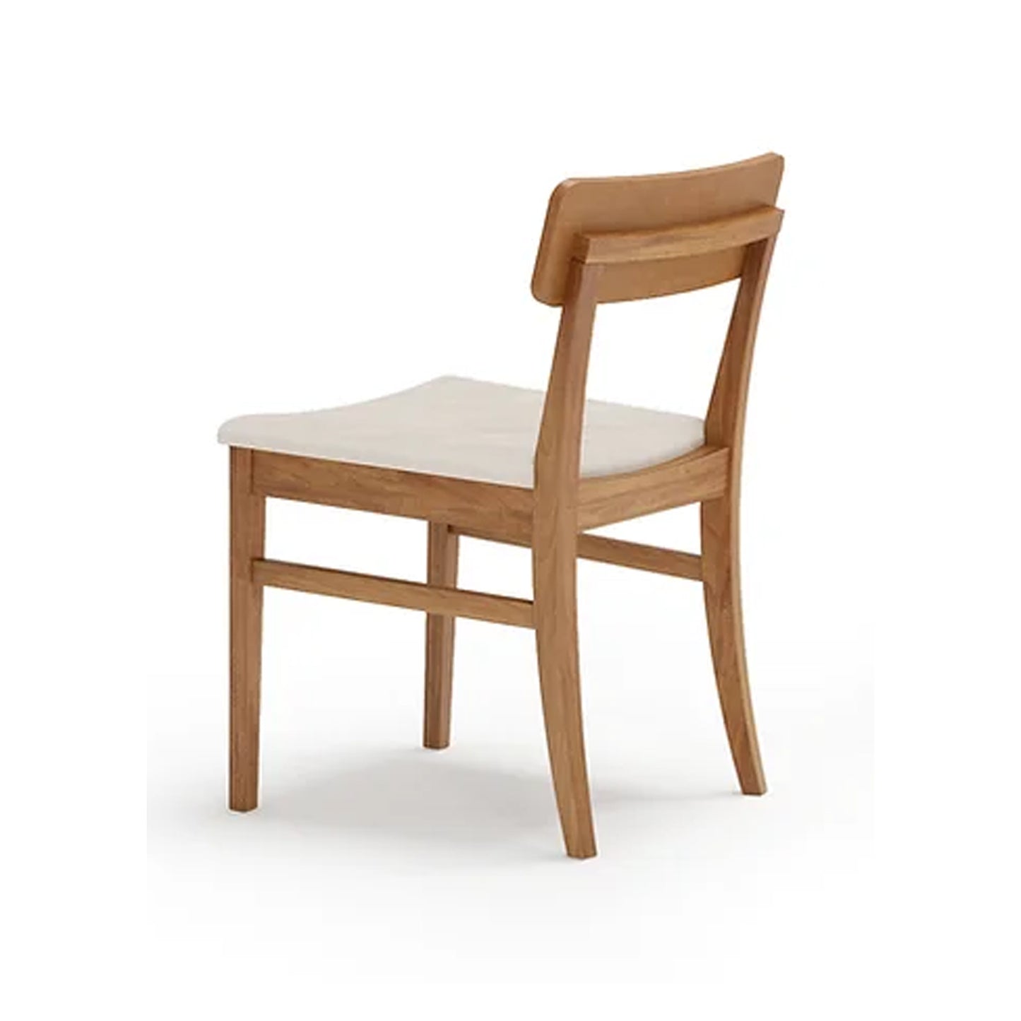 Jazz Chair Champagne Wood Upholstered Cream Linen