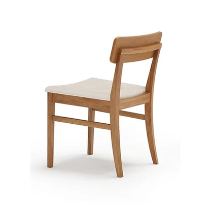 Jazz Chair Champagne Wood Upholstered Cream Linen