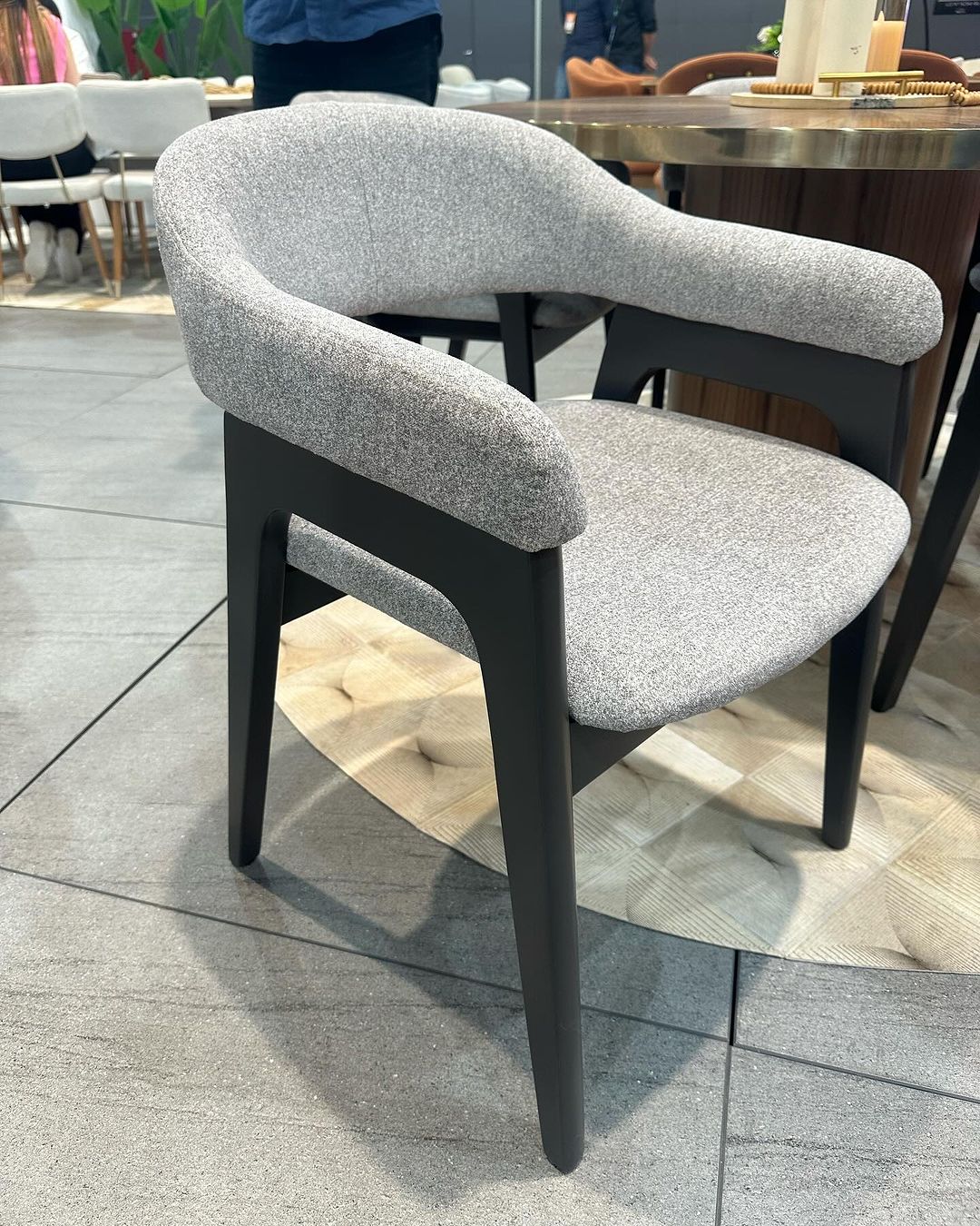 Olivia Stool Wood 20 Hexagonal Straw Backrest Upholstered Fabric Seat AQ8014 | Toth Móveis