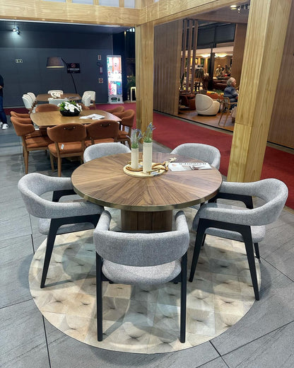 Olivia Stool Wood 20 Hexagonal Straw Backrest Upholstered Fabric Seat AQ8014