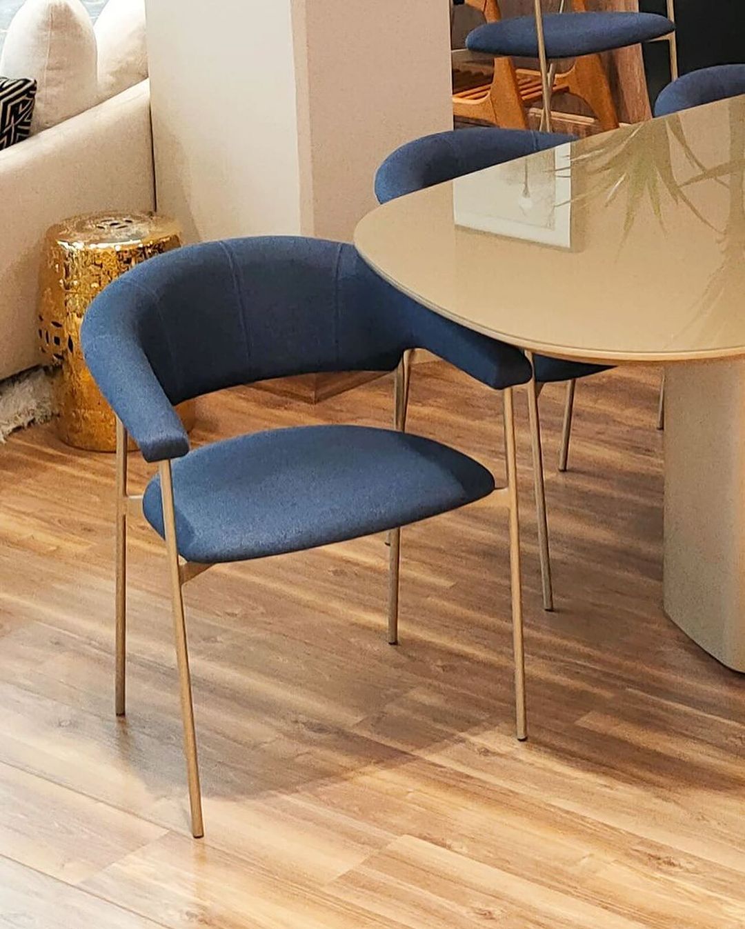 Sligo Iron Chair FR-20 Upholstered Backrest and Seat Fabric 160